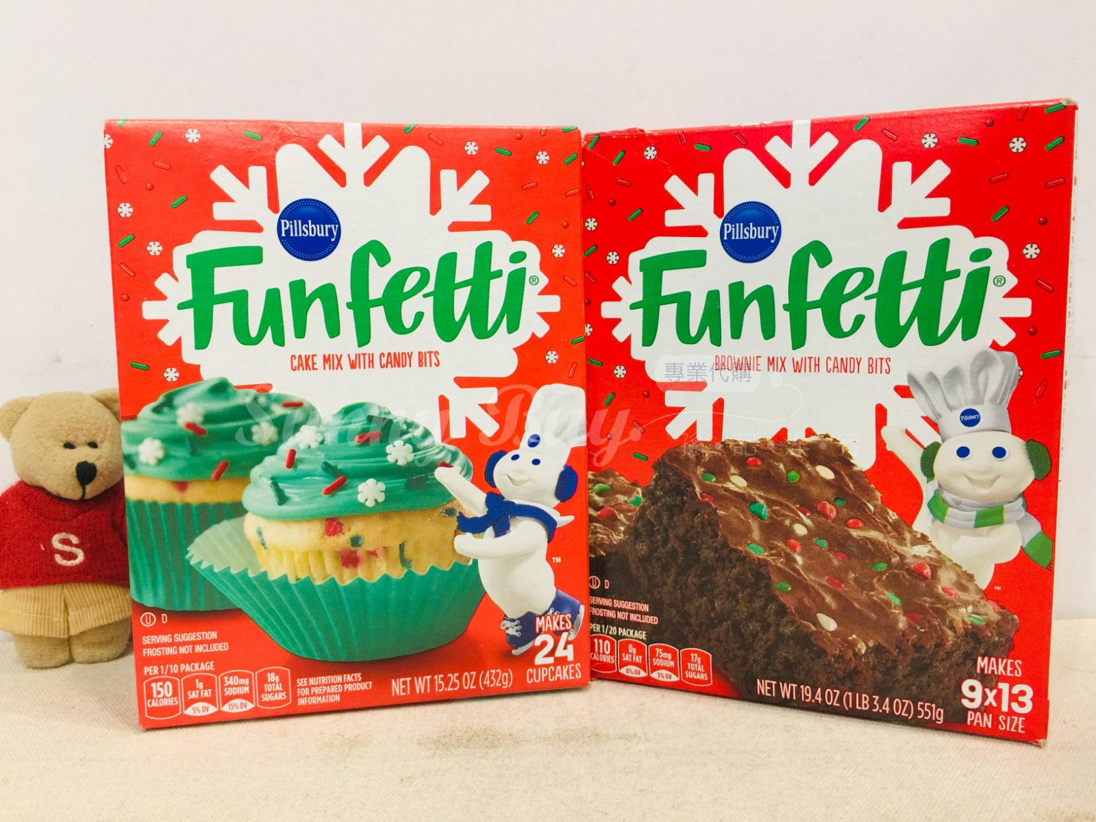 【Sunny Buy】Pillsbury Funfetti Cake/Brownie Mix with Candy Bits (#24396/24406)