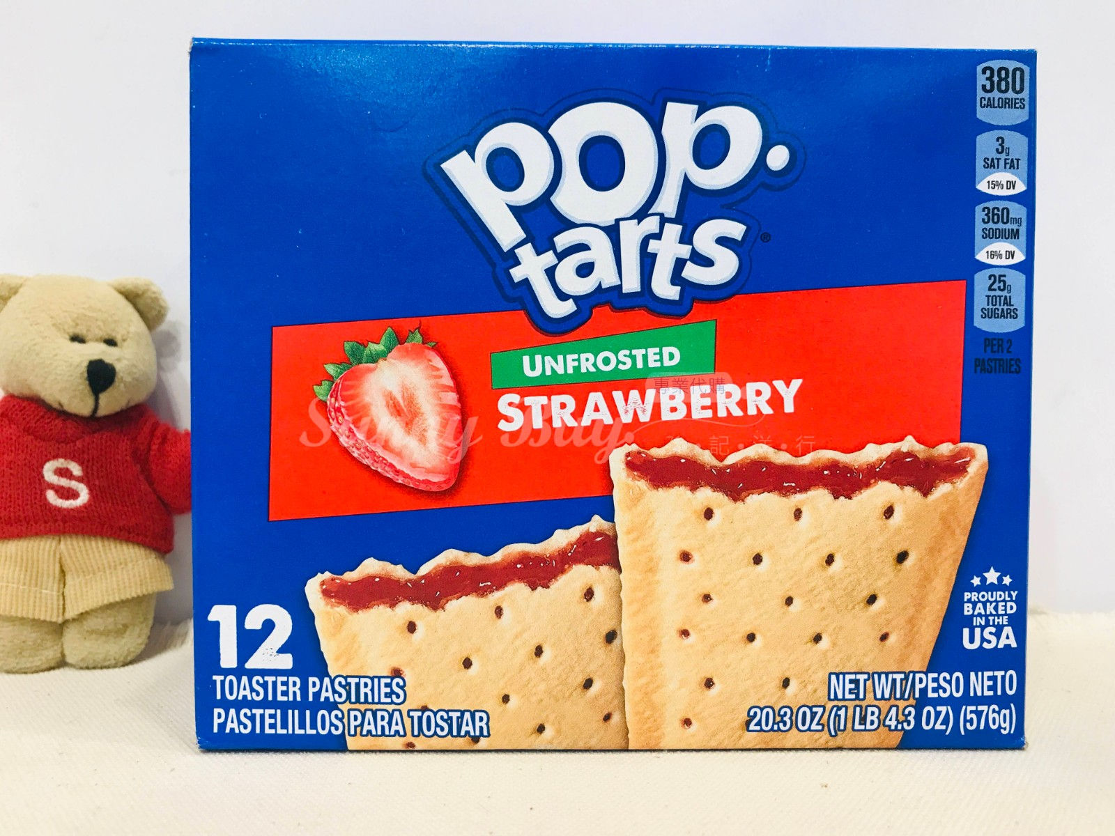 【Sunny Buy】Pop-tarts Unfrosted Strawberry 12 Toasters 20.3oz(#24241)