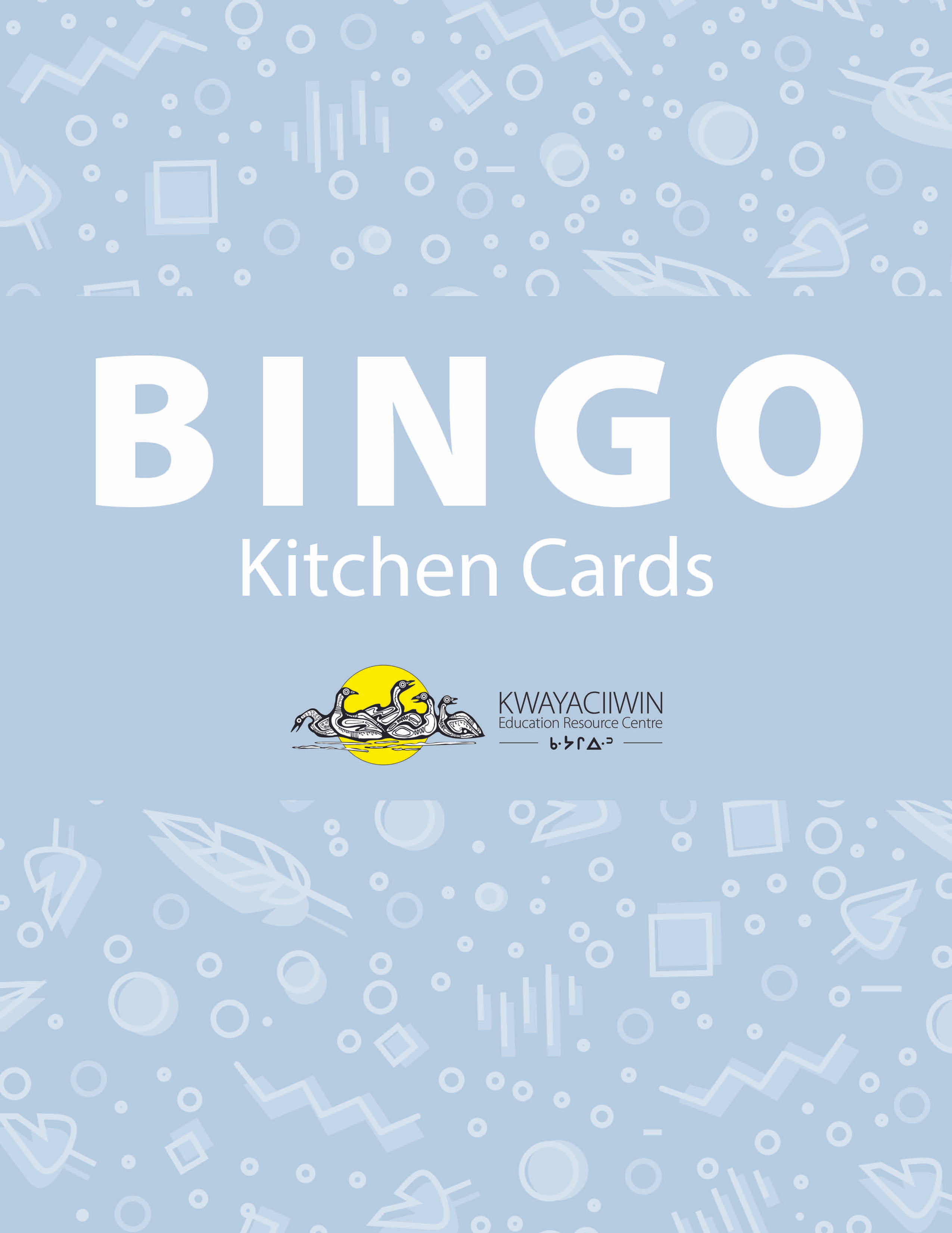 Kitchen Objects Bingo Cards
