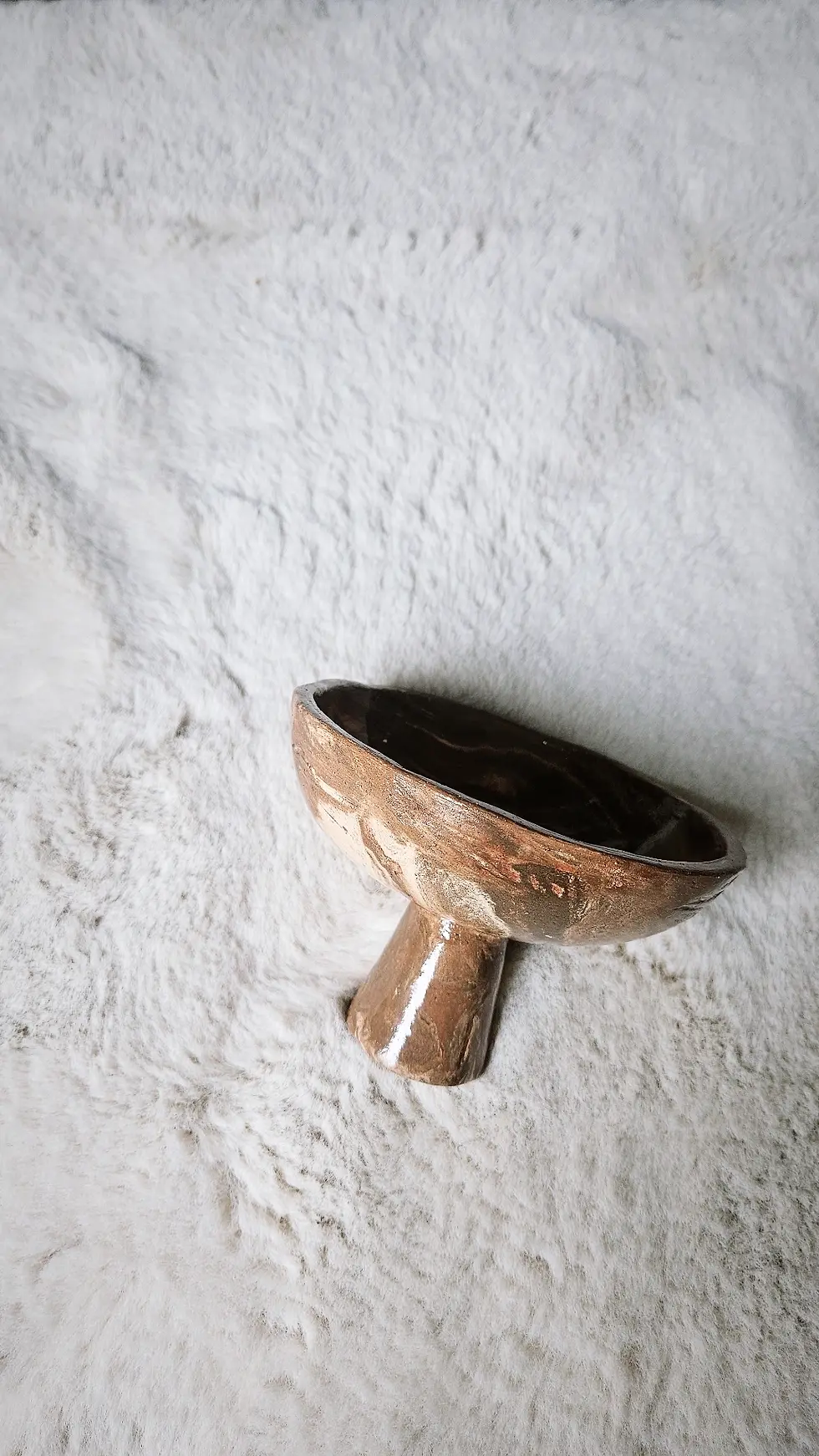 Thumbnail: Smudge Bowl 'Wabi Sabi' -earthy brown/red