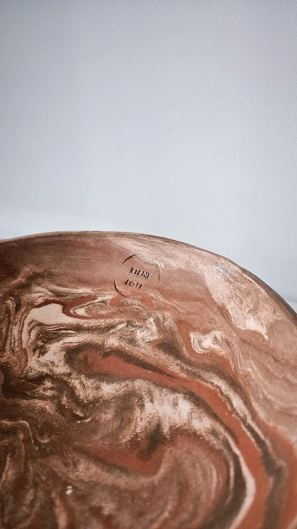 Thumbnail: Ceramic platter 'Wabi Sabi'-earthy brown