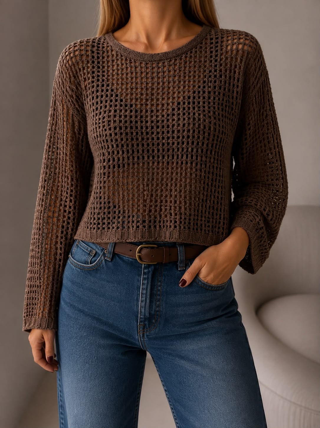 sweater calado