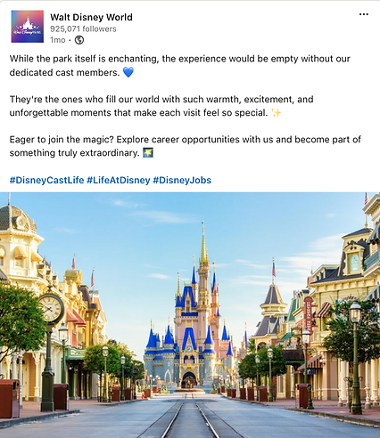 Walt Disney World (LinkedIn) MOCK