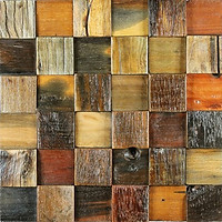 square pieces of wood of different colours similar to a chessboard