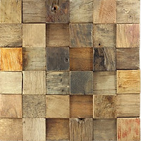Wooden blocks fitting togethe in a grid with a mix of fades