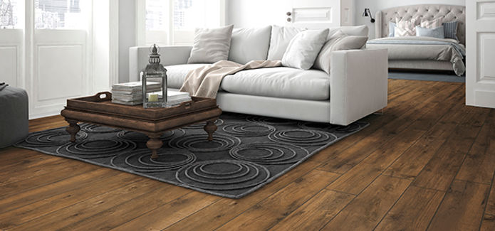 Brown Italian floor boards in Porcelain 