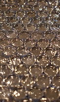 Pennyround gold metalic glass sheet