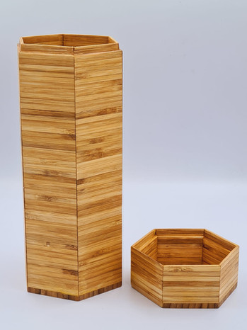 Oceans Republic Bamboo Hexagon Canister