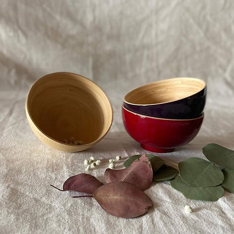 Bamboo Natural and Lacquer Utensils
