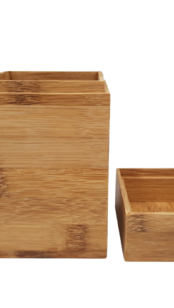 Bamboo Square Canister by Oceans Republic