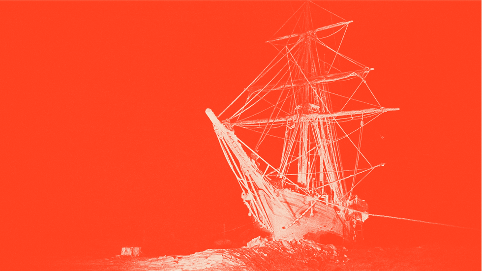 Shakleton's ship stick in the Antarctic ice