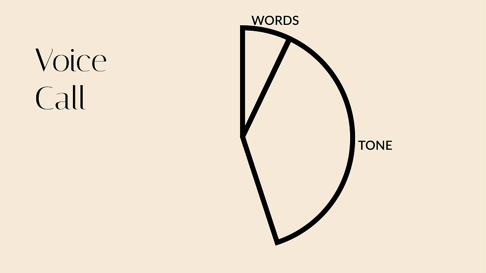 telephone calls lose all body language