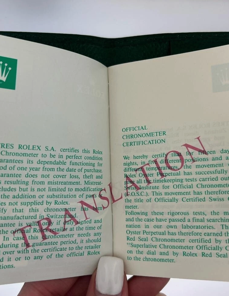 Thumbnail: Rolex Leather Wallet with Buehlmann Table + Oyster Booklet Genuine