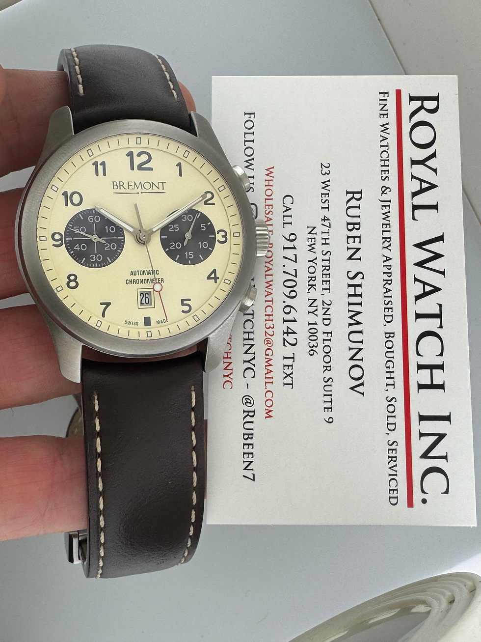 Thumbnail: Bremont 43mm Chronograph ALT1-C/CR Cream Dial Automatic Chronometer Box & Papers