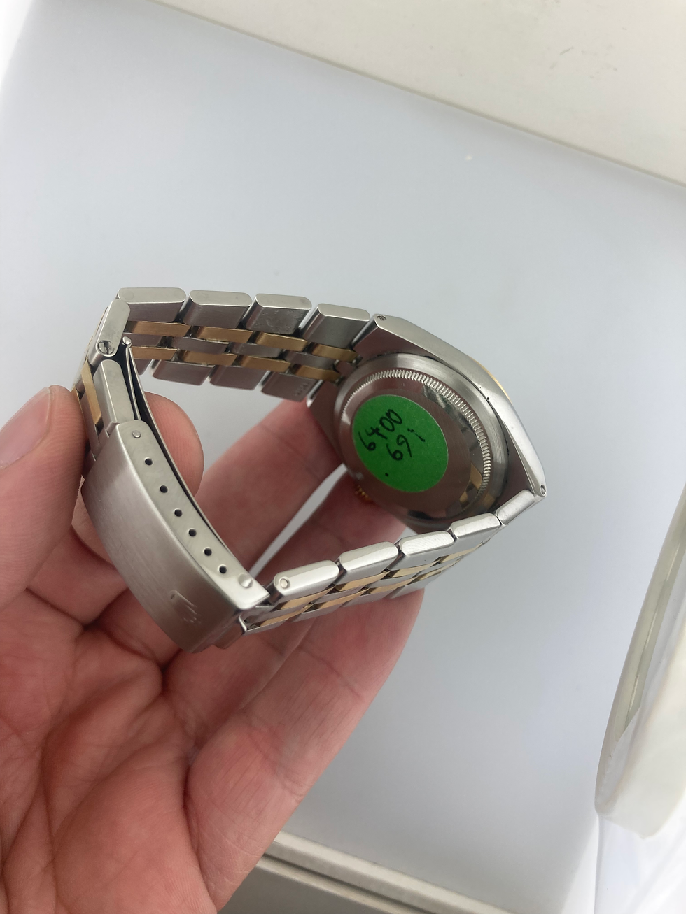 Thumbnail: Rolex #17013 36mm Oyster quartz Datejust Two-Tone 18k Gold & Steel