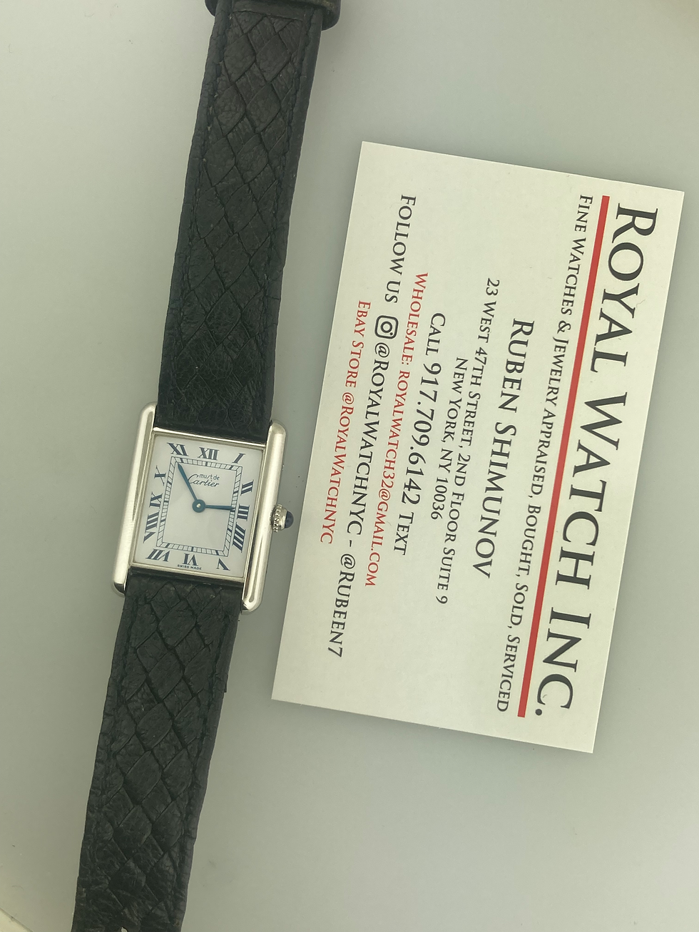 Thumbnail: Cartier Tank 31mm X 24mm Vermeil Argent 1611 Silver 925 White Roman Dial Quartz