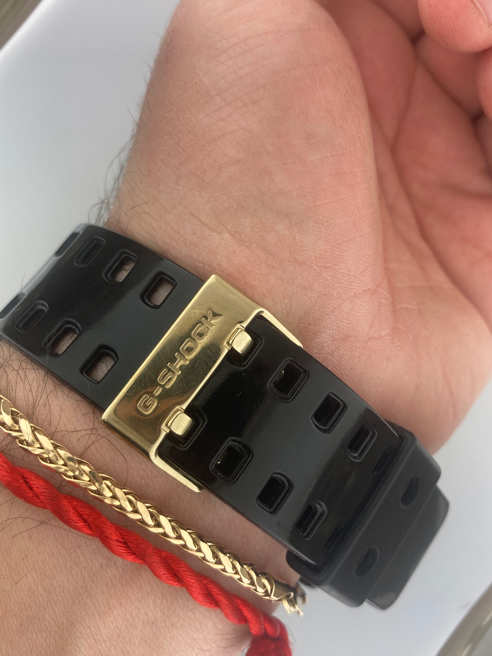 Thumbnail: Casio 55mm G-Shock GD-100 14k Yellow Gold Plated Digital Quartz Diamonds ​​​​​​​