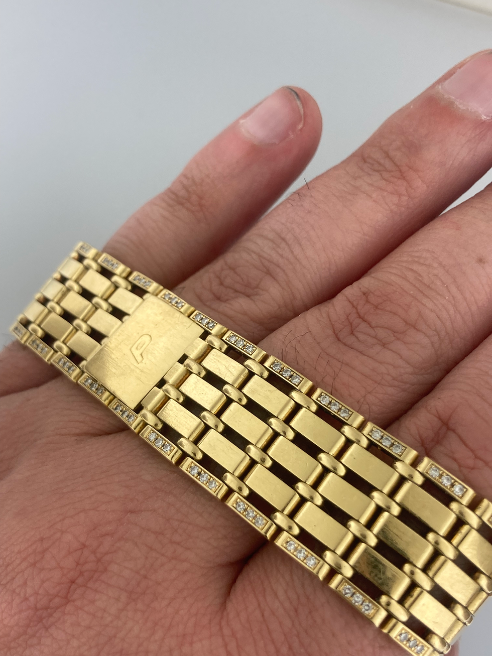 Thumbnail: Piaget Rare Polo 18k Solid Yellow Gold 27x20mm Diamond Case Bracelet 8131 Quartz