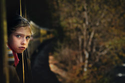 Girl on a train
