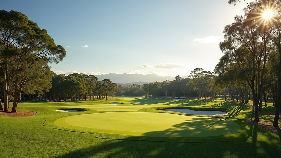 Eye-level view of the Brisbane Water District Golf Club course