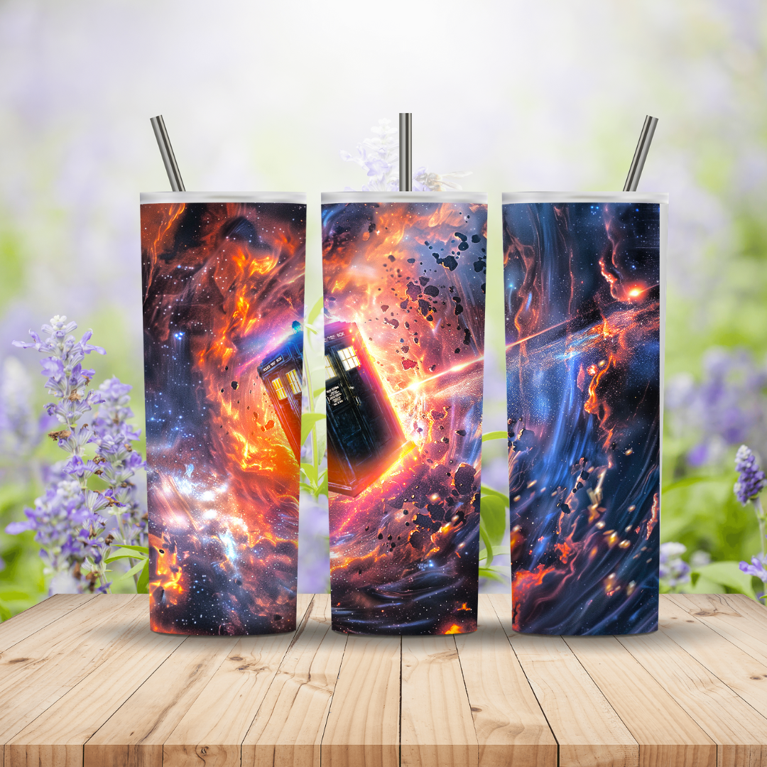 Dr Who Tardis space rocks 20oz Tumbler