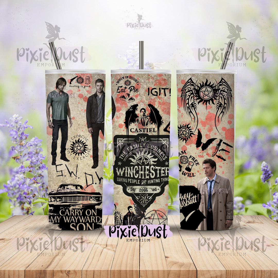 Supernatural - the family business 20oz insulated tumbler