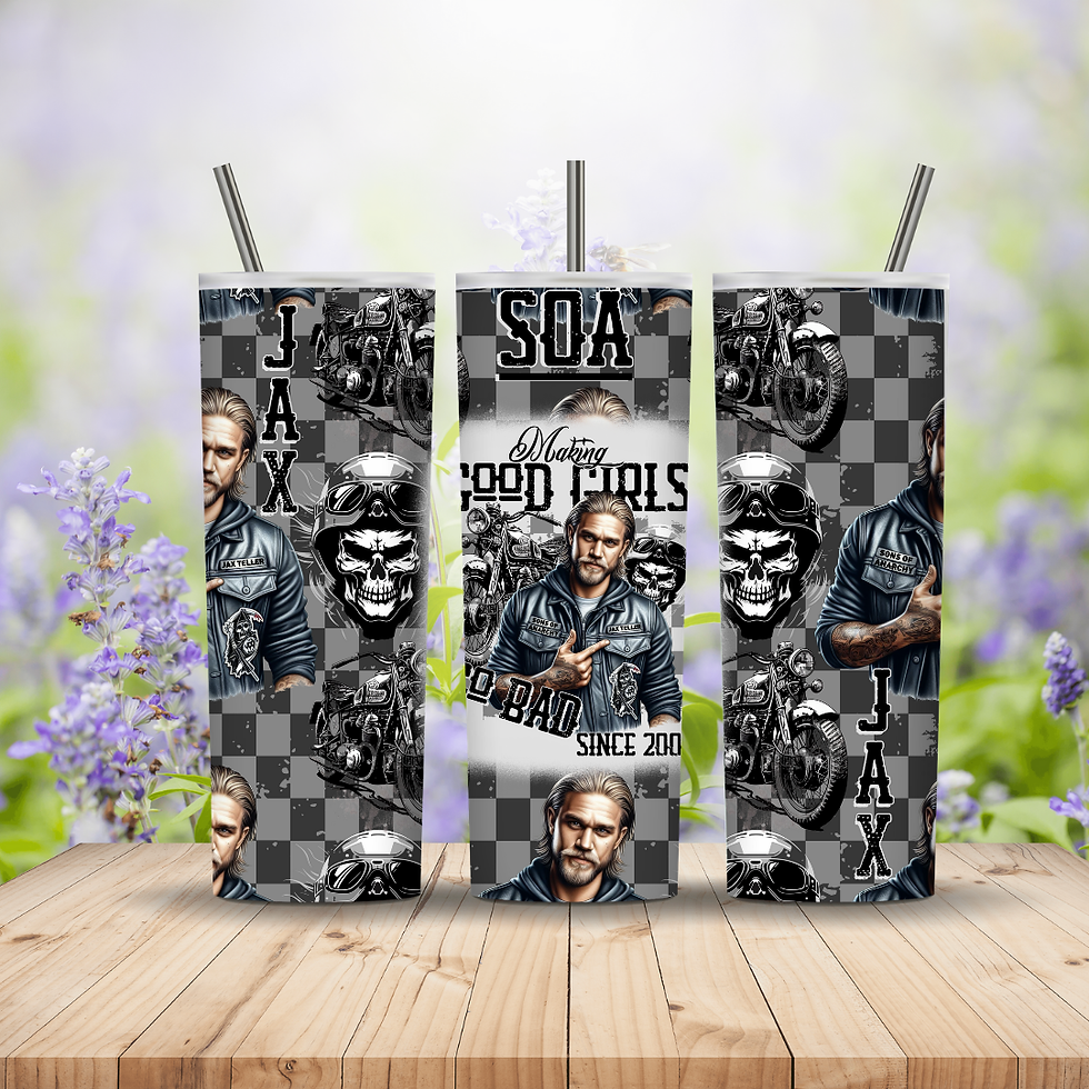 Sons of Anarchy - Jax Teller Checkerboard 20oz Tumbler