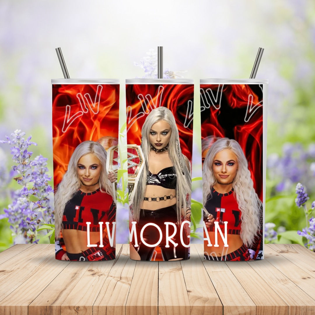 Liv Morgan inspired 20oz insulated tumbler