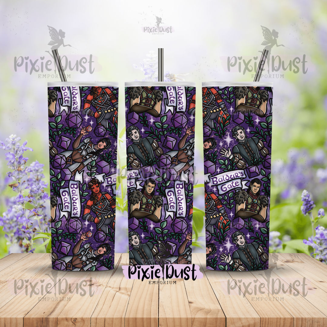 Baldurs Gate AOP 20oz tumbler