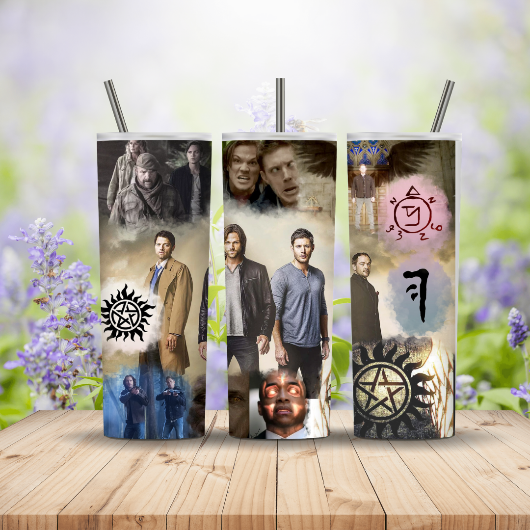 Supernatural Quad with sigils 20oz Tumbler