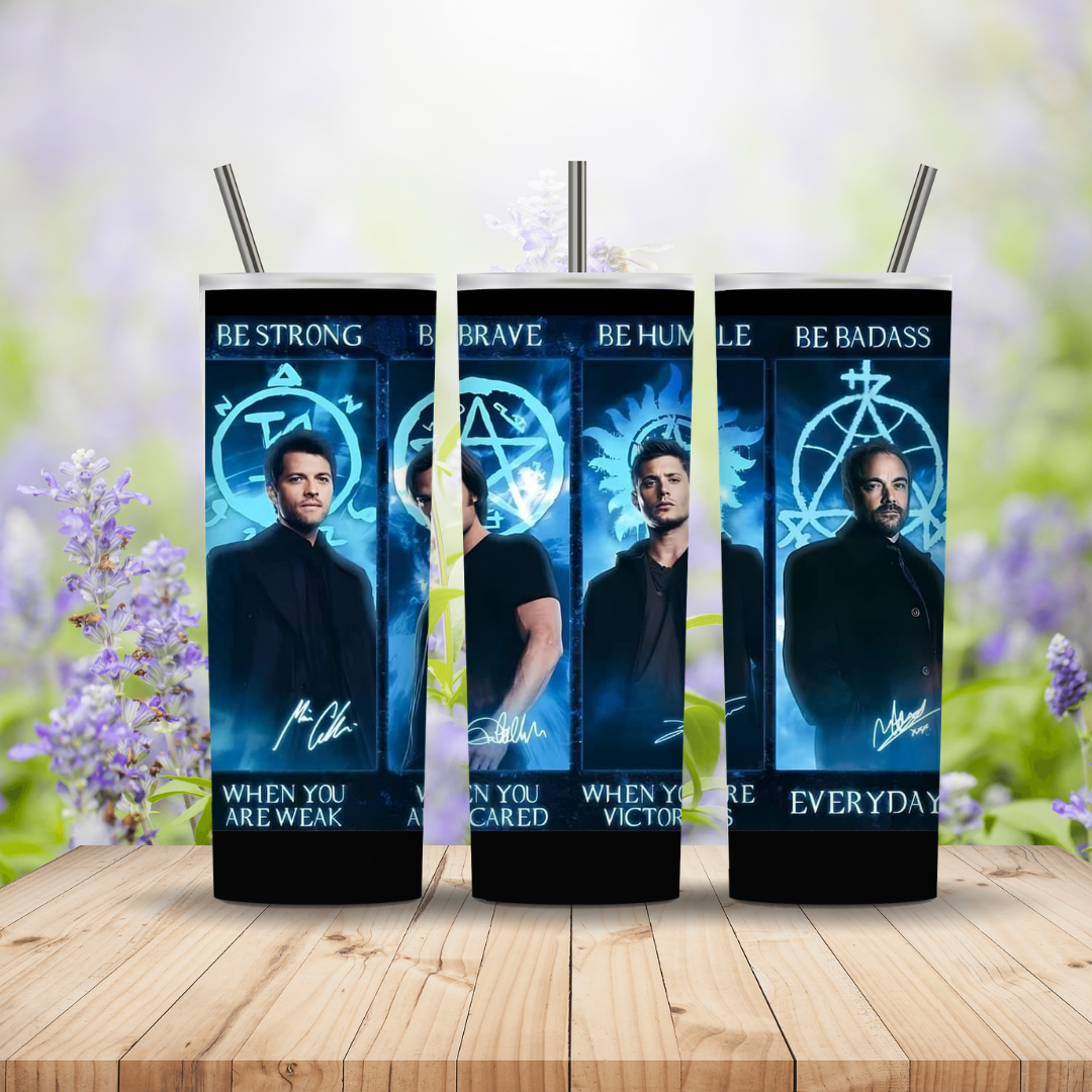 Supernatural Blue glow 20oz Tumbler