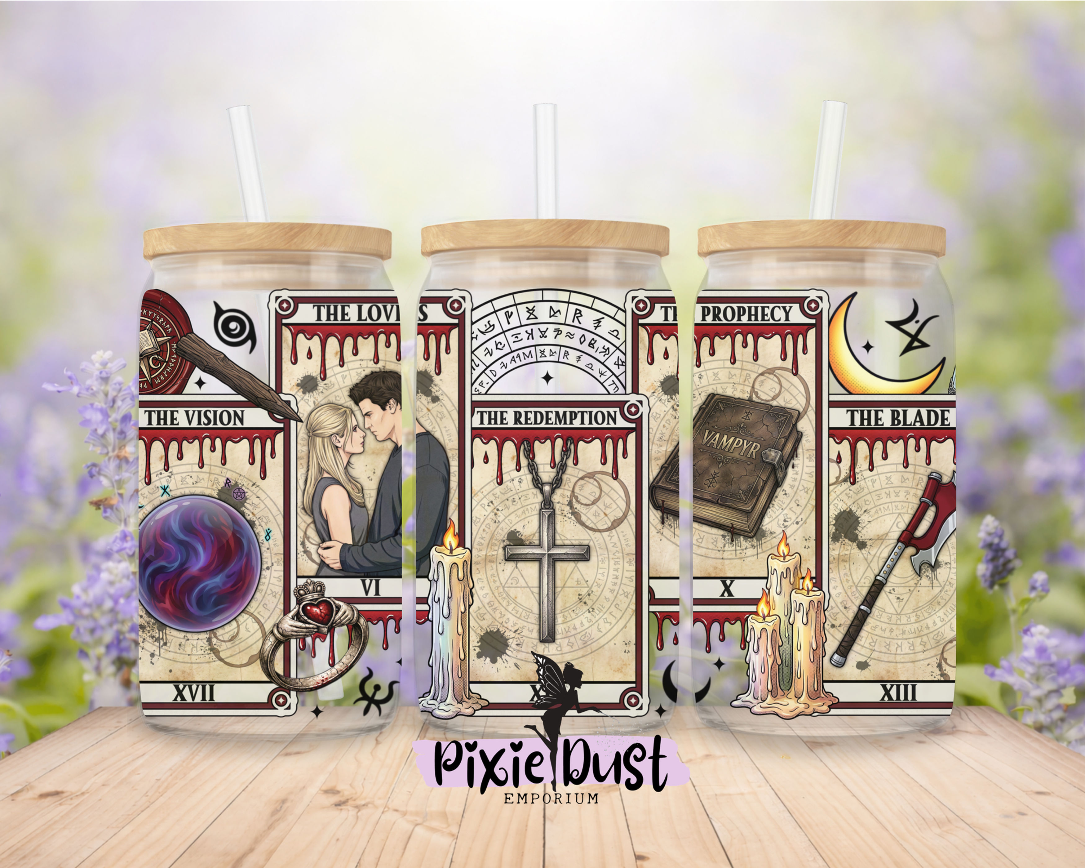 Buffy - The Lovers 16oz can glass