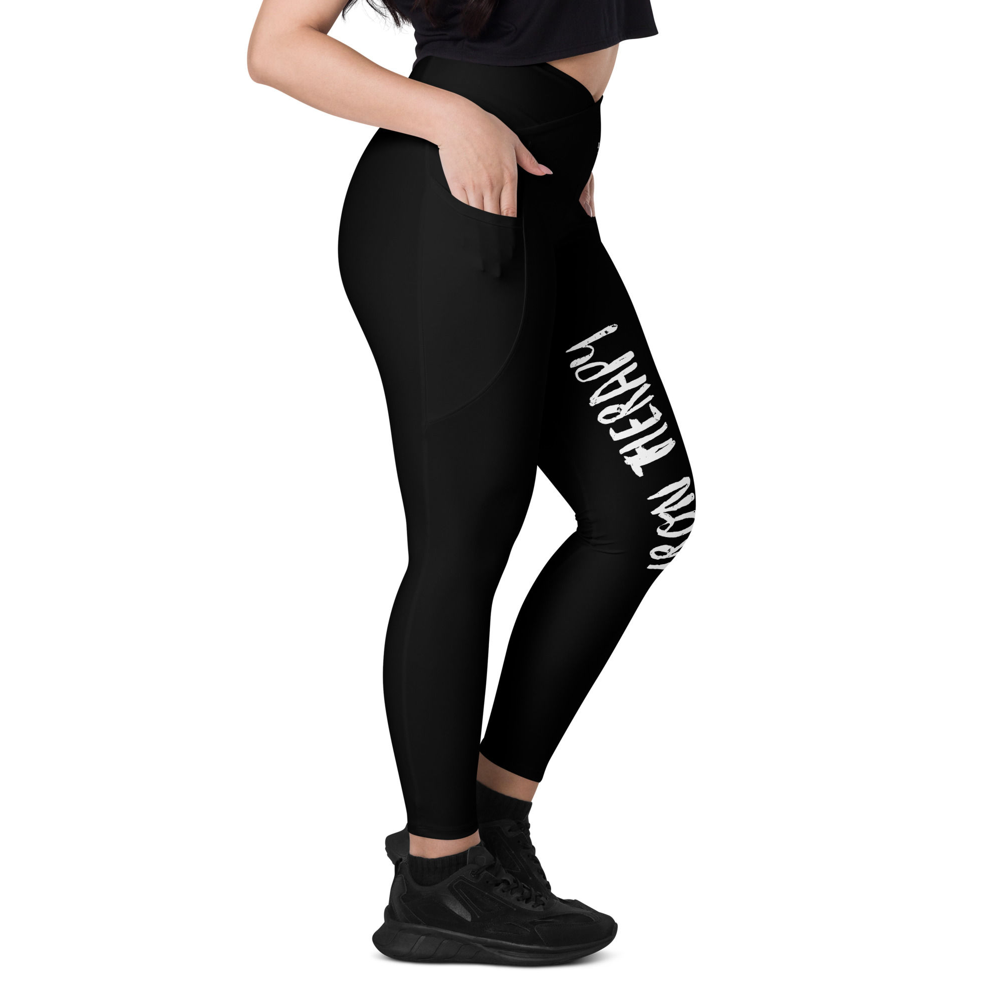 Women's Iron Therapy Crossover leggings with pockets