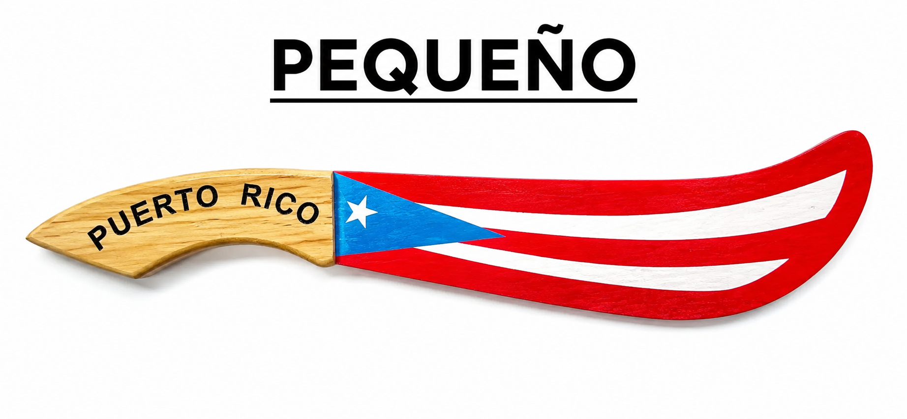 Machete Decorativo de Madera Puerto Rico – Pequeño