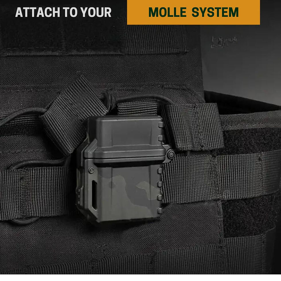 Thumbnail: Tactical Lighter Zippo Style shown attached to molle