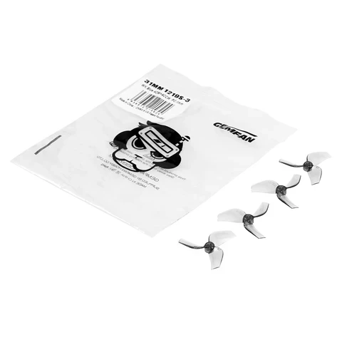 Gemfan 1219S 3-Blade Propellers (1.0mm Shaft) 31mm | YYC Drones