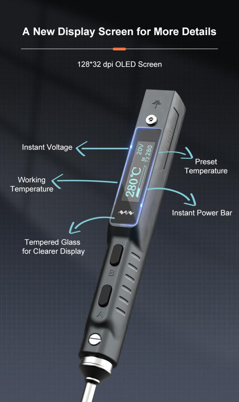 Thumbnail: TS101 SOLDERING IRON GRAY (I)