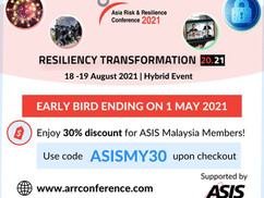 Asia Risk & Resilience Conference 2021 - Resiliency Transformation 2021