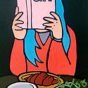 EAT,22.8x15.5cm, 캔버스에 아크릴, 2025.jpg