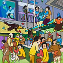 다들 따뜻한 마음, 80x80cm, 캔버스에 아크릴,오일파스텔,  2024.jpg