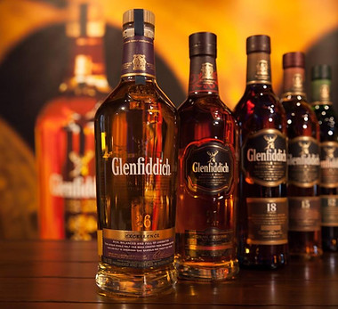 glenfiddich whisky bottles