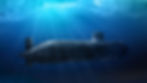 submarine under water