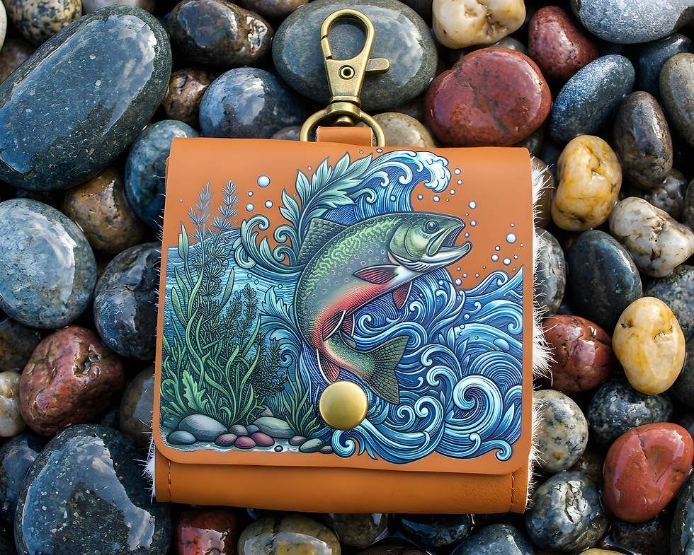 leather fly wallet