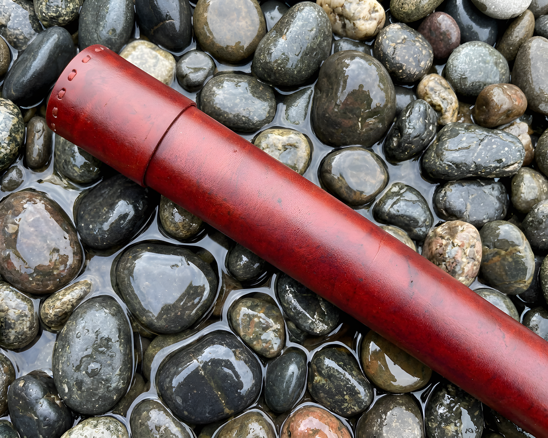 leather rod tube