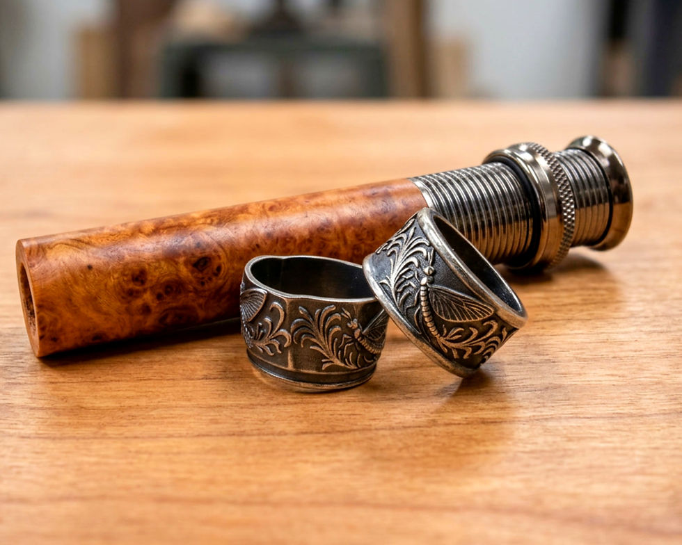 Thumbnail: mayfly etched reel seat