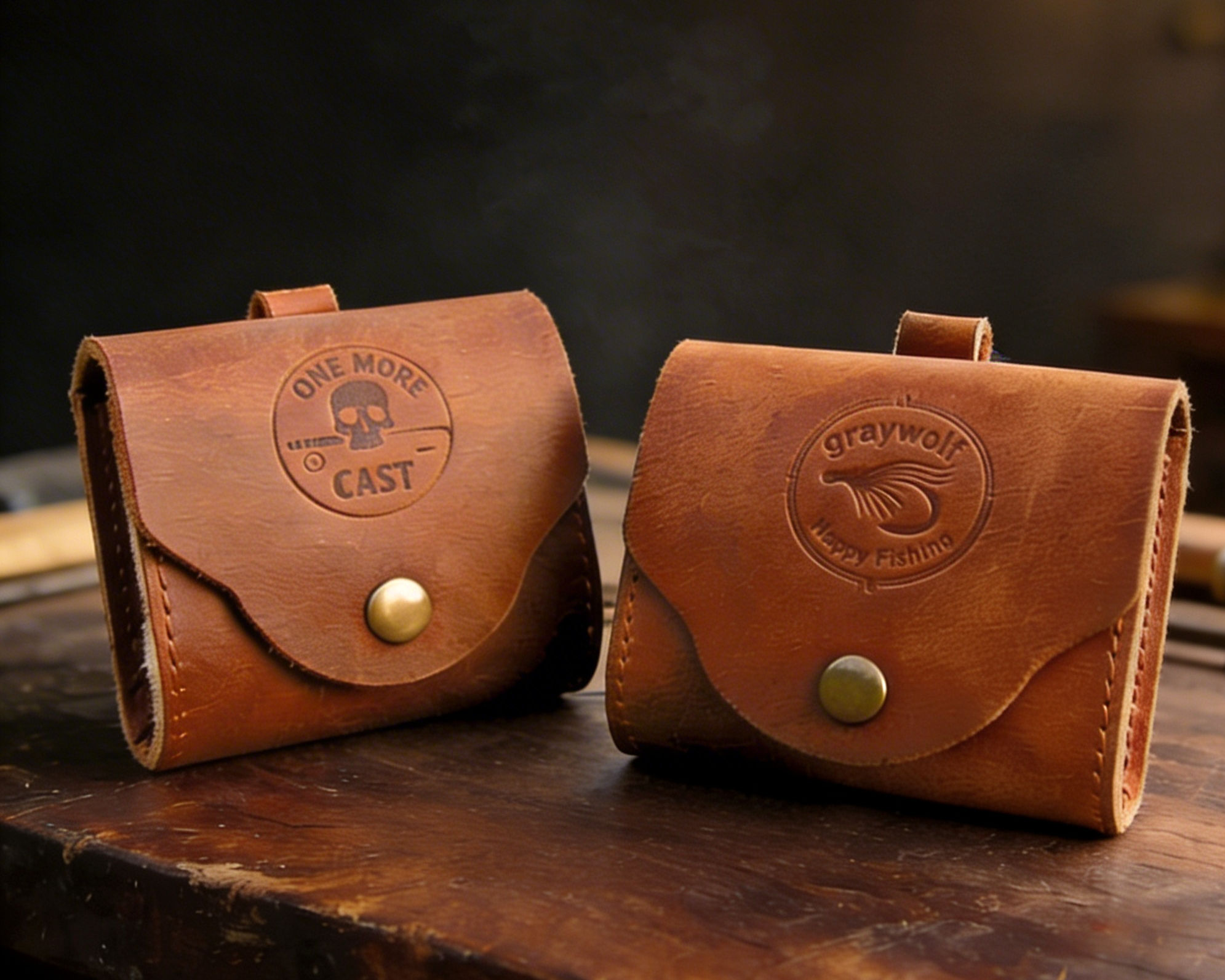 leather fly wallet
