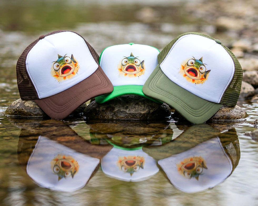 funny fishing trucker hat
