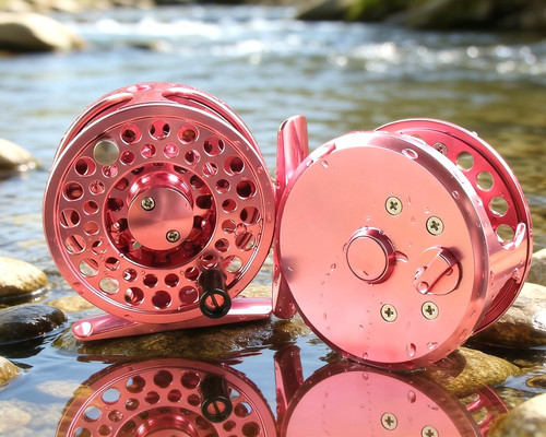 【 希少】MITCHELL6428ピンクFly Fishing Reel 箱付き TREK Click/Pawl Fly Reel - 1-3wt- Pink | graywolf rods