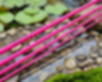 Pink fly rod blank