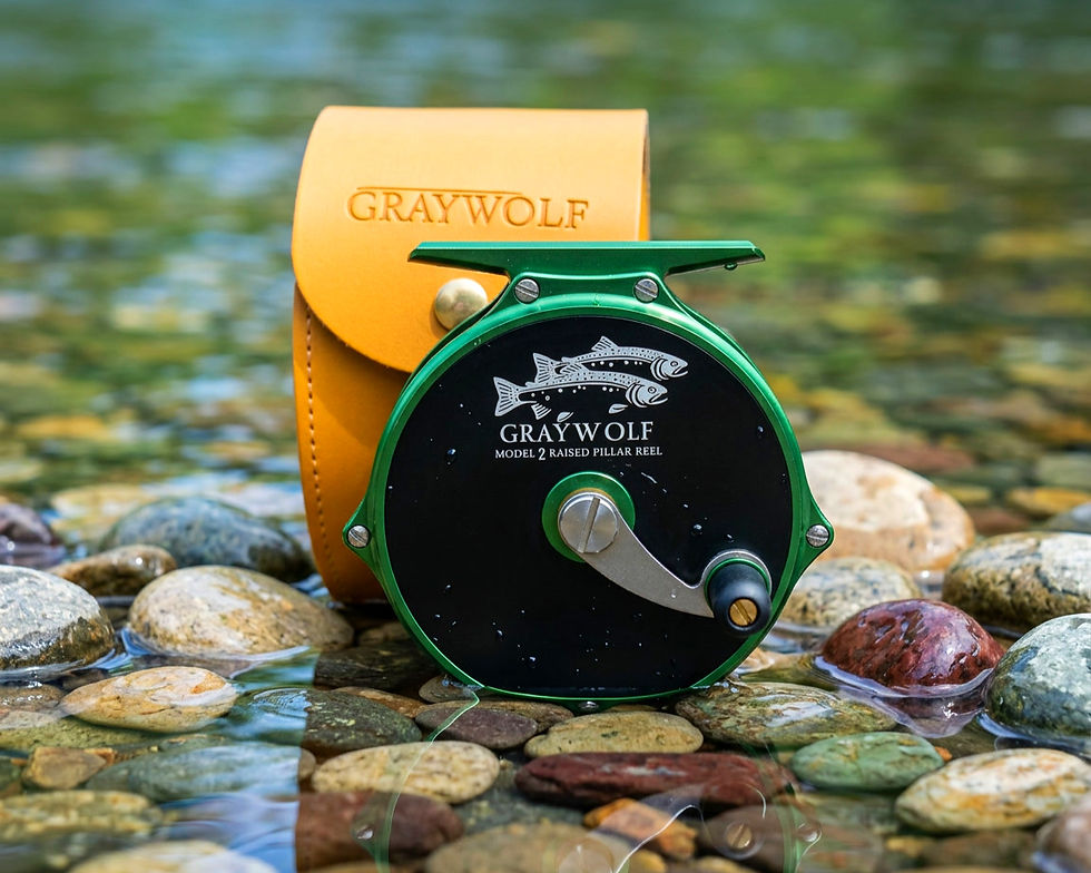 raised pillar fly reel